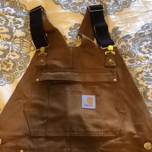 Carhartt Firm Duck Insulated Front Bib Overall